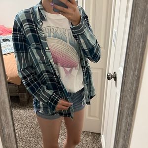 Aeropostale large blue flannel
